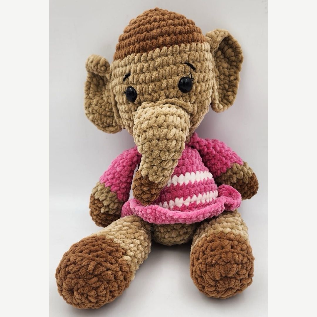 Jabu the crochet elephant