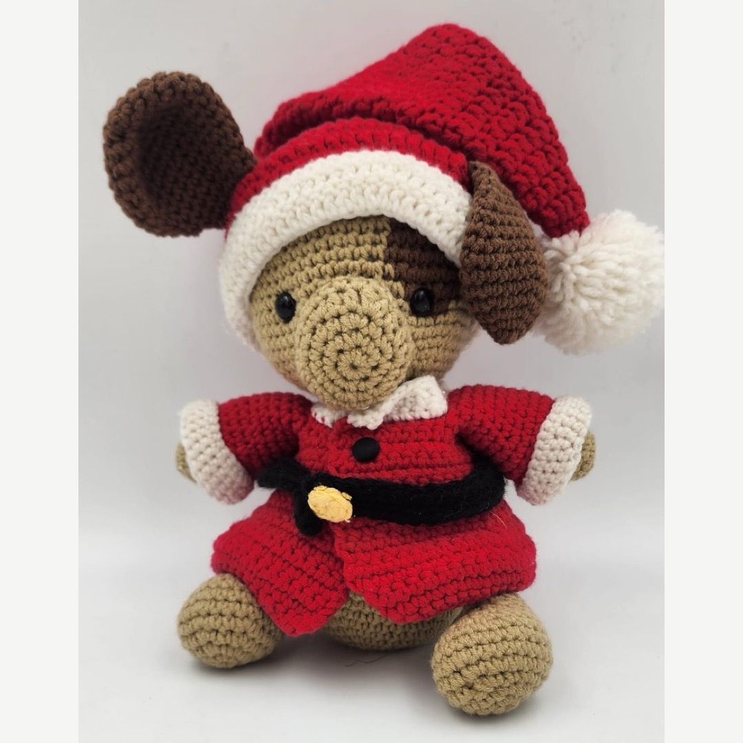Dog Christmas crochet
